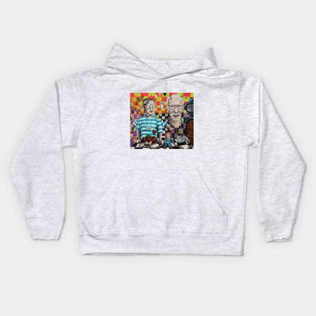 Your Memories Are Lies | LSD | Acid Bath Artwork | cool candy kid | Im new | Original Surreal Painting By Tyler Tilley Kids Hoodie by Tiger Picasso